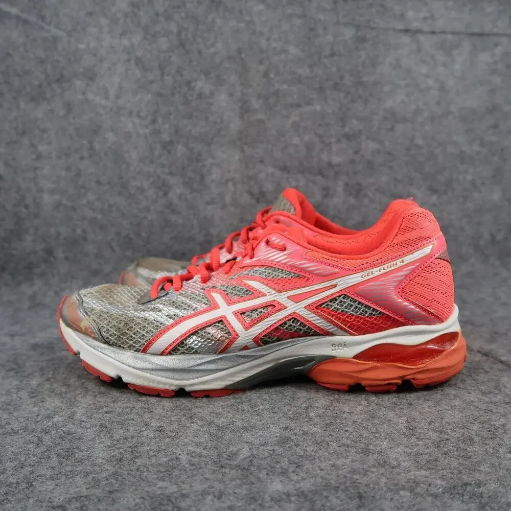 Asics Shoes Womens 8 Athletic Trainers Gel Flux 4 Running Sneaker Active Comfort